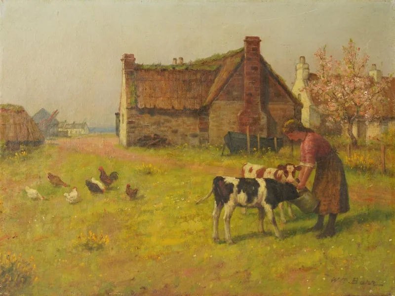 1867-William Barr - Un casa di contadini, Ballantrae, Ayrshire